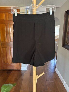 Skies Are Blue Black High Waist Wide Leg Shorts Size XS NWT Anthropologie